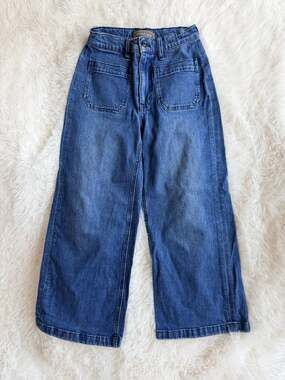 Point Sur by J.Crew High-Rise Wide-Leg Cropped Utility Jeans